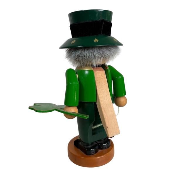 Steinbach Leprechaun Nutcracker 11” Original Volkskunst Wooden St Patrick’s Day - Picture 6 of 9